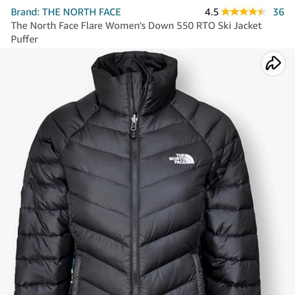 North Face Flare Women’s Down 550 RTO Ski Jacket Puffer - Picture 6 of 8
